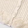 Cream Crochet Flower Knit Top Cream Crochet Flower Knit Top