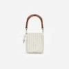 Cream Crystal Chain Mini Tote Bag Cream Crystal Chain Mini Tote Bag