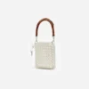 Cream Crystal Chain Mini Tote Bag Cream Crystal Chain Mini Tote Bag