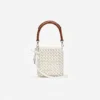 Cream Crystal Chain Mini Tote Bag Cream Crystal Chain Mini Tote Bag