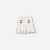 Cream Denim Cherry Motif Skirt Cream Denim Cherry Motif Skirt