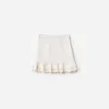 Cream Denim Cherry Motif Skirt Cream Denim Cherry Motif Skirt