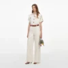Cream Denim Jumpsuit Cream Denim Jumpsuit