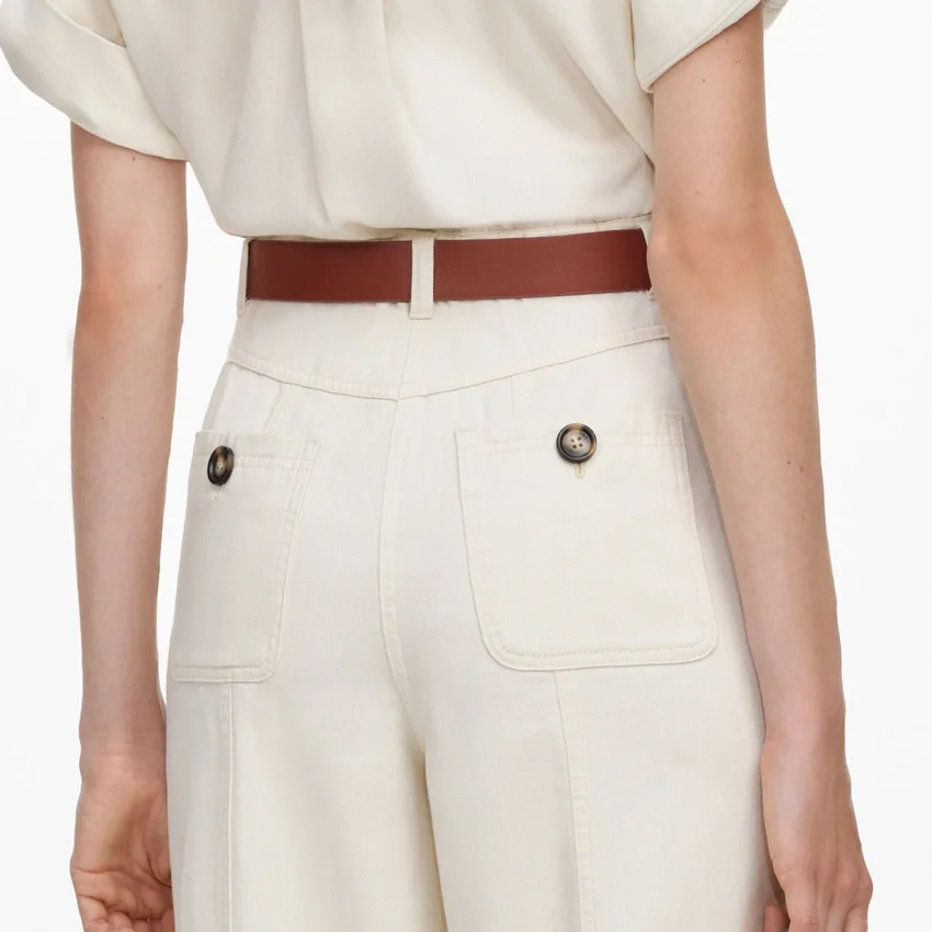 Cream Denim Jumpsuit Cream Denim Jumpsuit