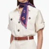 Cream Denim Playsuit
