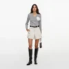 Cream Denim Short Cream Denim Short