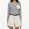 Cream Denim Short Cream Denim Short