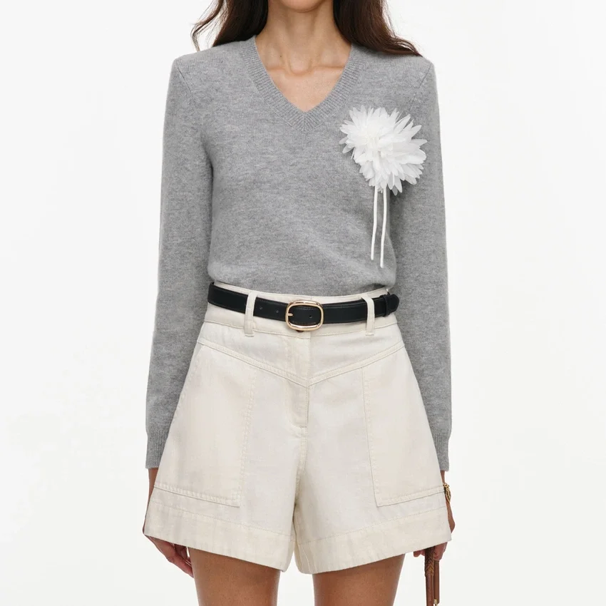 Cream Denim Short Cream Denim Short