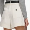 Cream Denim Short Cream Denim Short