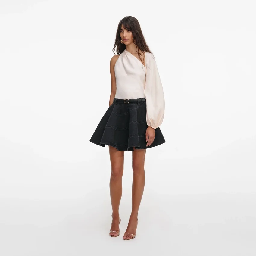 Cream Draped Sleeve Top Cream Draped Sleeve Top