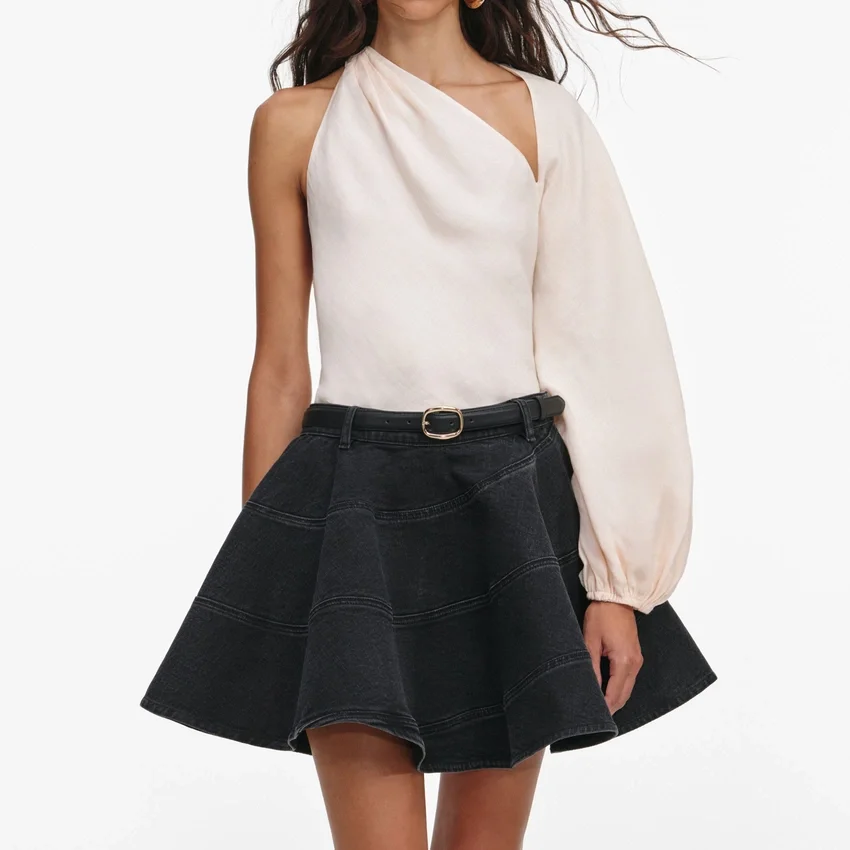 Cream Draped Sleeve Top Cream Draped Sleeve Top