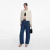 Cream Embellished Boucle Jacket