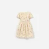 Cream Embellished Flower Tulle Dress Cream Embellished Flower Tulle Dress