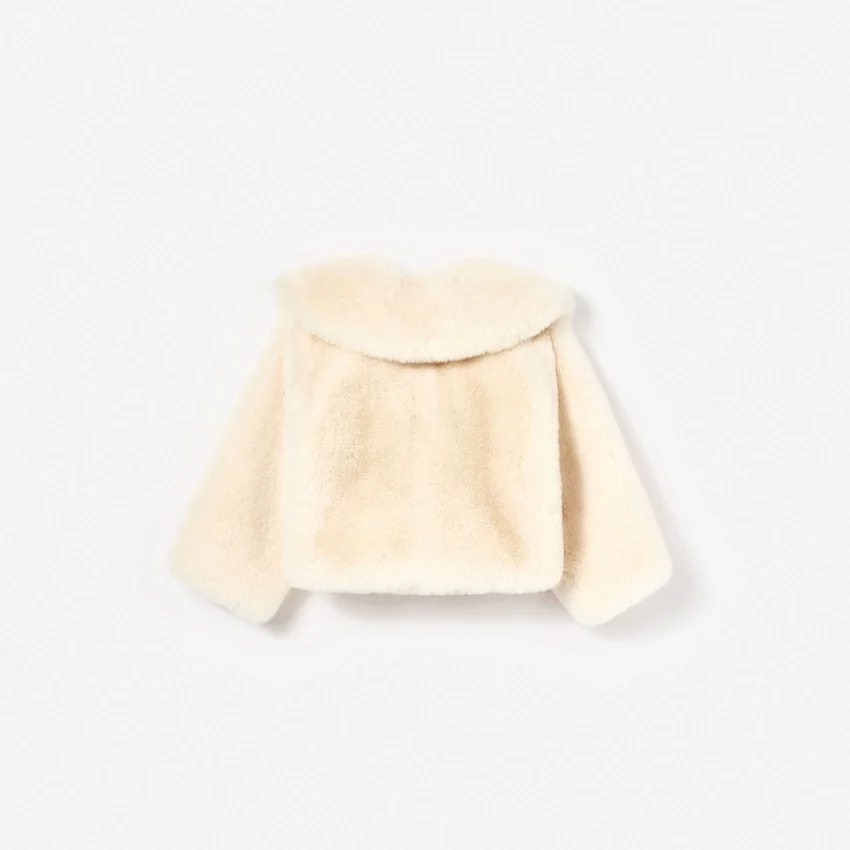 Cream Faux Fur Jacket Cream Faux Fur Jacket