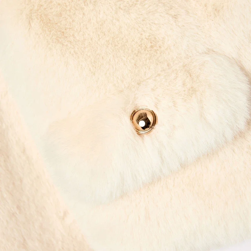 Cream Faux Fur Jacket Cream Faux Fur Jacket