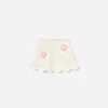Cream Flower Knitted Skirt Cream Flower Knitted Skirt