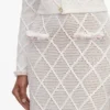 Cream Fringe Knit Midi Skirt Cream Fringe Knit Midi Skirt