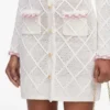 Cream Fringe Knit Mini Dress Cream Fringe Knit Mini Dress