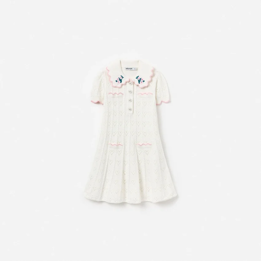 Cream Heart Knit Dress Cream Heart Knit Dress
