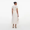 Cream Lace Boucle Midi Dress Cream Lace Boucle Midi Dress