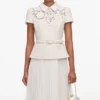 Cream Lace Boucle Midi Dress Cream Lace Boucle Midi Dress