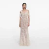 Cream Lace Flower Maxi Dress Cream Lace Flower Maxi Dress