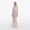 Cream Lace Flower Maxi Dress Cream Lace Flower Maxi Dress