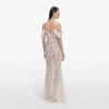 Cream Lace Flower Maxi Dress Cream Lace Flower Maxi Dress