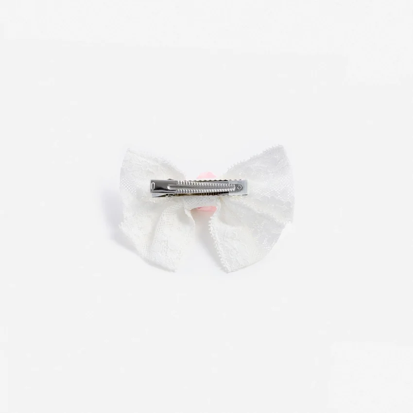 Cream Large Lace Bow Hair Clip Cream Large Lace Bow Hair Clip