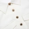 Cream Linen Blend Sleeveless Mini Dress Cream Linen Blend Sleeveless Mini Dress