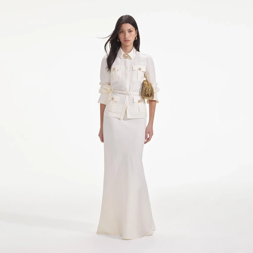 Cream Linen Maxi Dress Cream Linen Maxi Dress