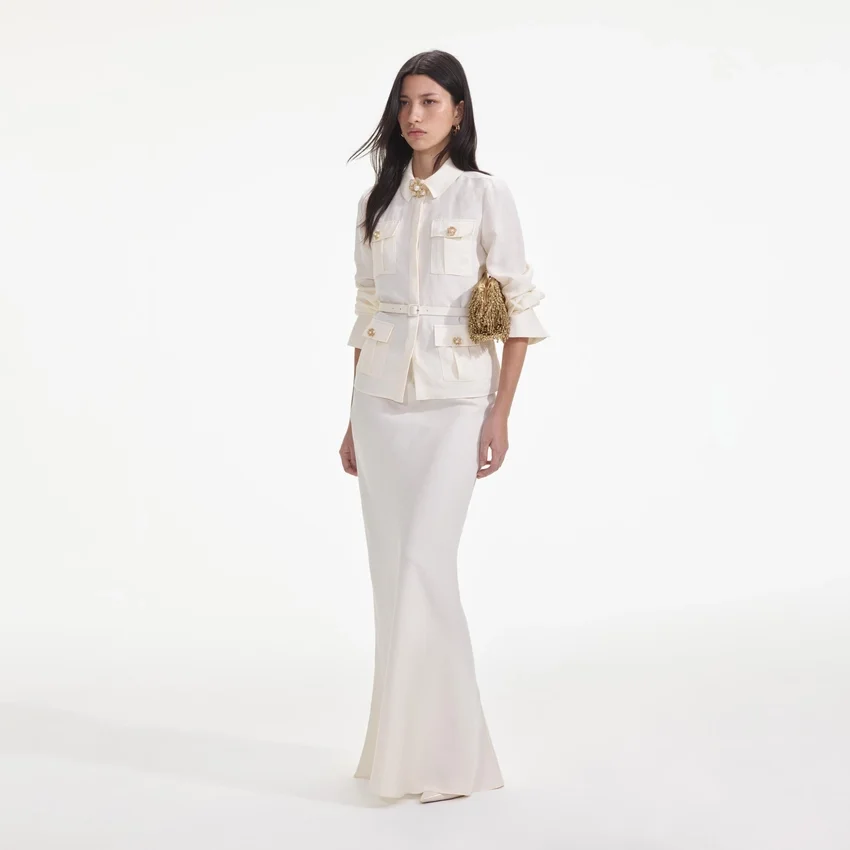 Cream Linen Maxi Dress Cream Linen Maxi Dress