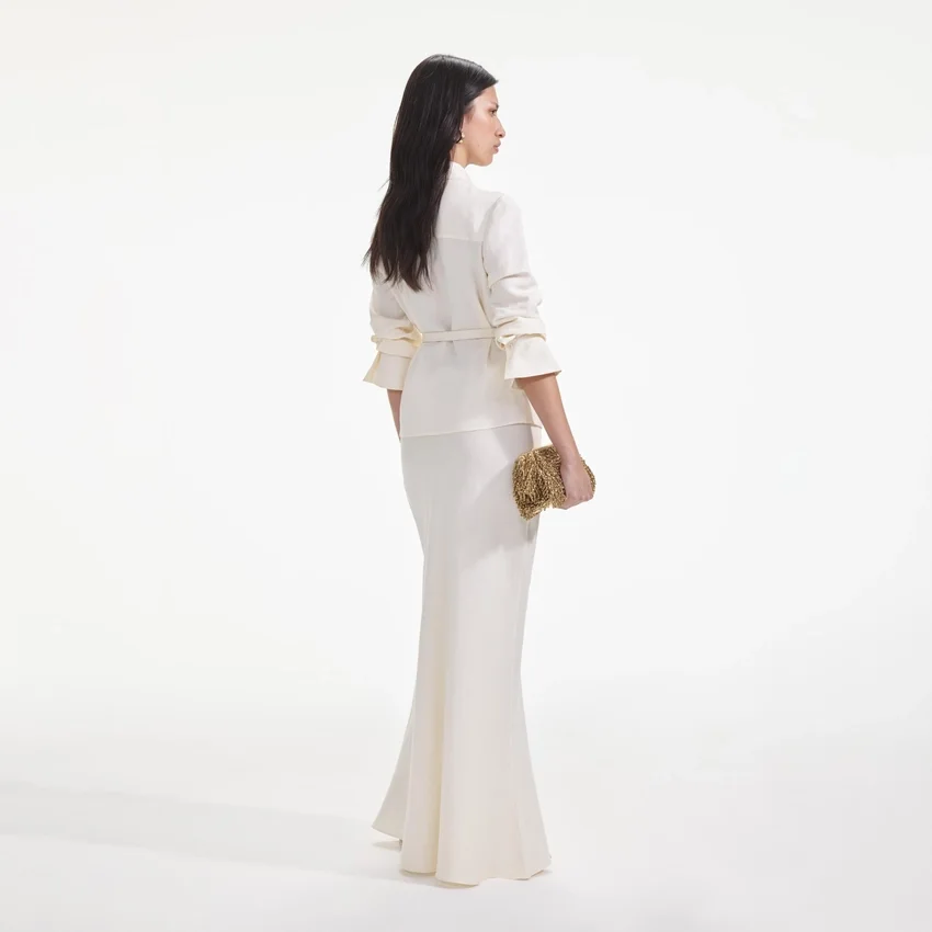 Cream Linen Maxi Dress Cream Linen Maxi Dress