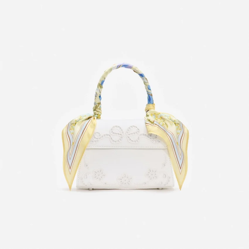 Cream Linen Yellow Floral Mini Bag Cream Linen Yellow Floral Mini Bag