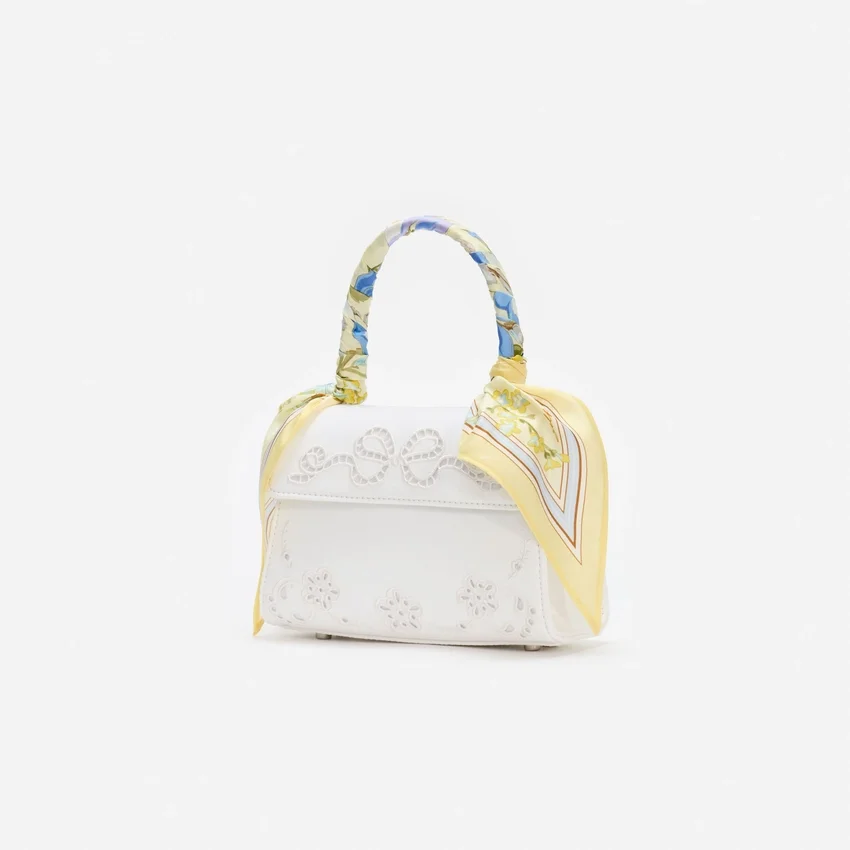 Cream Linen Yellow Floral Mini Bag Cream Linen Yellow Floral Mini Bag