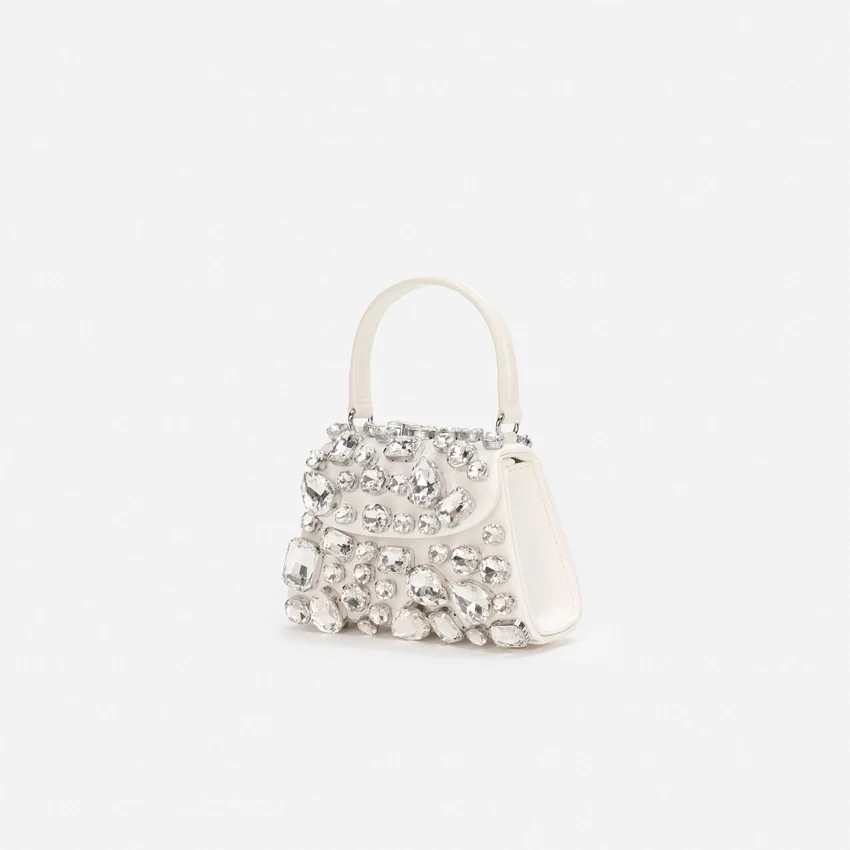 Cream Multi Crystal Mini Bag Cream Multi Crystal Mini Bag