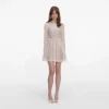 Cream Organza Lace Mini Dress Cream Organza Lace Mini Dress