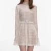 Cream Organza Lace Mini Dress Cream Organza Lace Mini Dress