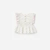 Cream Polka Dot Frill Top Cream Polka Dot Frill Top