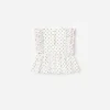Cream Polka Dot Frill Top Cream Polka Dot Frill Top