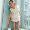 Cream Polka Dot Frill Top Cream Polka Dot Frill Top