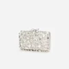 Cream Satin Crystal Clutch Bag Cream Satin Crystal Clutch Bag
