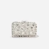 Cream Satin Crystal Clutch Bag Cream Satin Crystal Clutch Bag