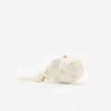 Cream Satin Floral Beaded Oval Clutch Cream Satin Floral Beaded Oval Clutch