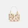 Cream Satin Floral Beaded Tote Bag Cream Satin Floral Beaded Tote Bag