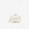 Cream Satin Oval Clutch Cream Satin Oval Clutch