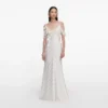 Cream Satin Striped Maxi Dress Cream Satin Striped Maxi Dress