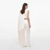 Cream Satin Trousers