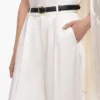 Cream Satin Trousers