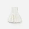 Cream Satin Tulle Flower Dress Cream Satin Tulle Flower Dress
